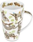 Dunoon Tasse It's a sloth's Life Faultier Henley 0,55 l Fine Bone China, 1-tlg.