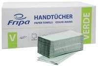Fripa Papierhandtuch Papierhandt&uuml;cher 1-lagig V-Falz 25 x 23cm gr&uuml;n