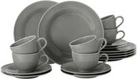 Seltmann Weiden Kaffeeservice Geschirr-Set, Service Beat (18-tlg), 6 Personen,
