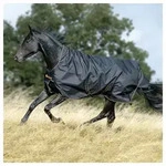Bucas Pferde-Regendecke Bucas Irish Turnout Light 50g High Neck 1200D - black/gold