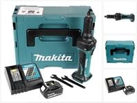 Makita Akku-Geradschleifer DGD 800 RT1J Akku Geradschleifer 18V + 1x Akku 5,0Ah...