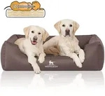 Knuffelwuff Tierbett Hundebett Leon, Orthop&auml;disch braun 85 cm x 120 cm