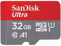 Sandisk microSDHC Ultra 32GB (A1/UHS-I) + Adapter Speicherkarte (32 GB, Class...