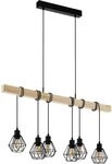 EGLO Pendelleuchte TOWNSHEND 5, ohne Leuchtmittel, Vintage Pendelleuchte, Industrial,