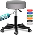 Casaria Drehhocker 100% Metall, H&ouml;henverstellbar 10cm Polsterung 46-60cm Sitzh&ouml;he