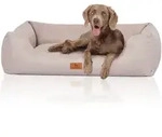 Knuffelwuff Tierbett Hundebett Emma, Schaumstoffflocken beige|braun 85 cm x 120...
