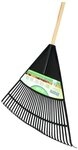 Floraworld Laubbesen, mit 140 cm langem Stiel, Laub-/Rasenbesen XL mit Stiel