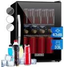 Klarstein Getr&auml;nkek&uuml;hlschrank Beersafe M Onyx Getr&auml;nkek&uuml;hlschrank 33 L Glast&uuml;r
