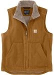 Fleeceweste CARHARTT "Weste", Herren, Gr. XL, braun, Obermaterial: 100% Baumwolle