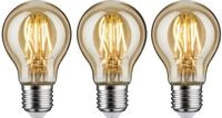 Paulmann LED-Leuchtmittel 3er Set 4,7 W AGL E27 gold, E27, 3 St., Warmwei&szlig;, 2500