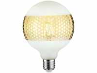 Paulmann LED-Leuchtmittel Globe 125mm Ringspiegel goldfarben gepunktet, E27, 1...