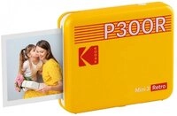 Kodak Kodak Mini 3 Retro 4Pass - mobiler Fotodrucker - gelb Mini-Drucker, (NFC, WLAN