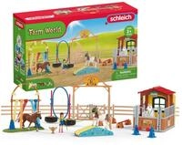 Schleich&reg; Tierfigur FARM WORLD 72149 Spielzeug-Set Agility bei der Pferdebox...
