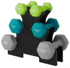 SONGMICS Hantel-Set Kurzhanteln, Hantel Set 12kg, Hexagon, Neopren Hanteln