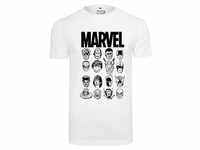 Merchcode T-Shirt Merchcode Herren Marvel Crew Tee (1-tlg) weiß XL