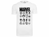 Merchcode T-Shirt Merchcode Herren Marvel Crew Tee (1-tlg), weiß