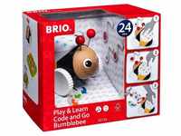 BRIO® Nachziehspielzeug Holz Rollspielzeug Code & Go Programmierbare Hummel...