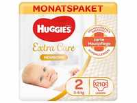 HUGGIES Windeln Newborn Babywindeln für Neugeborene, Größe 2 (3-6 kg), 210...