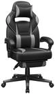 SONGMICS Gaming-Stuhl B&uuml;rostuhl, ergonomischer, mit Fu&szlig;st&uuml;tze, Kopfst&uuml;tze...