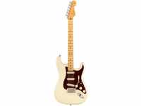 Fender E-Gitarre, American Professional II Stratocaster MN Olympic White -...