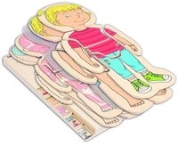 beleduc Puzzle Dein K&ouml;rper, Puzzleteile, M&auml;dchen K&ouml;rperpuzzle Kinderpuzzle