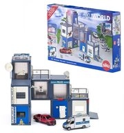 Siku Modellauto WORLD Polizeistation, Modellfahrzeug (Inkl. Zwei Fahrzeuge)
