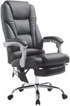 CLP Schreibtischstuhl Pacific V2 Kunstleder (1er, 1 St), Massagefunktion,drehbar