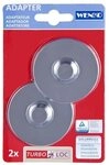 WENKO Handtuchhaken Premium und Classic Turbo-Loc Serie Sockel, Adapter, 2er...