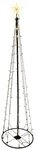 Spetebo LED-Lichterkette LED Lichterbaum mit Stern - 240 cm / 154 LED, 154-flammig,