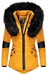 Navahoo Winterjacke Nirvana edle Steppjacke m. schwarzem Kunstpelzkragen