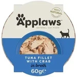 Applaws Pots saftiges Thunfischfilet & Krabben 60 g - 10 St&uuml;ck, Nassfutter...