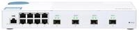 QNAP QSW-M408S - Switch - managed - 8 x 10/100/1000 + 4 x 10 Gigabit SFP+
