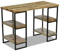vidaXL Schreibtisch B&uuml;roschreibtisch holz 110&times;50&times;76 cm