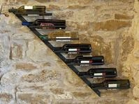 DanDiBo Weinregal Metall Schwarz Diagon 100 cm Flaschenhalter Flaschenst&auml;nder