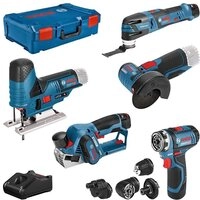 Bosch Professional Elektrowerkzeug-Set, Kombi-Set, 10-tlg., Professional 12V