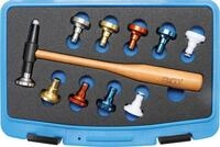 BGS technic Ausbeul-Riffelhammer Wechselkopf-Hammer-Satz, &Oslash; 28mm, 11-tlg....