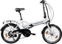 Z&uuml;ndapp E-Bike Klapprad Z101, 6 Gang Shimano Tourney Schaltwerk, Kettenschaltung,