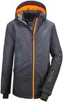 Outdoorjacke KILLTEC "Lynge BYS JCKT E", Jungen, Gr. 164, grau (anthrazit),