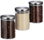 relaxdays Vorratsglas 3er Set je 750 ml, Glas