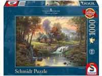 Schmidt Spiele Puzzle Holzhaus am Bach (Puzzle), 1000 Puzzleteile