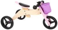 Small Foot Laufrad Laufrad und -dreirad, 2-in-1, ab 1 Jahr, verstellbar, Holz,