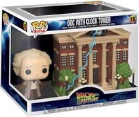 Funko Spielfigur Zur&uuml;ck in die Zukunft POP! Town Vinyl Figur Doc w/Clock Tower 9 cm