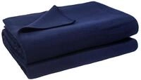 Wohndecke Soft-Fleece Decke 160 x 200 cm marine blau, zoeppritz