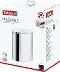 tesa Papierkorb Kosmetikabfalleimer Elegaant Metall oval 260x220x160mm 10l verchromt