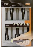 BAHCO Schraubendreher Bahco Ergo Werkstatt Schraubendreher-Set 5teilig
