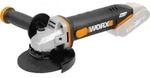 Worx Akku-Winkelschleifer WX803.9, 125 mm Scheiben, 2-Position Handgriff, ohne Akku &
