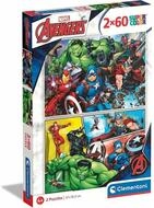 Clementoni&reg; Puzzle Marvel Avengers puzzle 2x60pcs, Puzzleteile