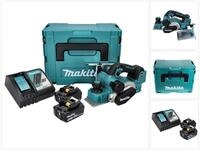 Makita Akku-Falzhobel DKP 181 RTJ Akku Hobel Falzhobel 82 mm 18 V Brushless +...