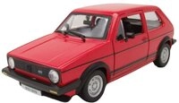 Bburago Modellauto VW Golf 1 GTi 1979 rot, Ma&szlig;stab 1:24