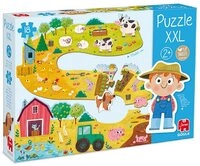 Goula Puzzle Goula 53176 Bauernhof Puzzle XXL 18 Teile, 18 Puzzleteile, Made in